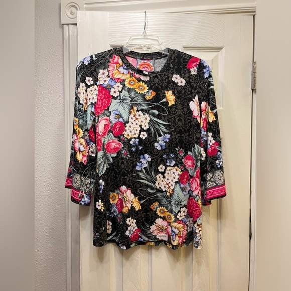 JOHNNY WAS SISTINE BELL SLEEVE TOP XXS - Picture 1 of 8